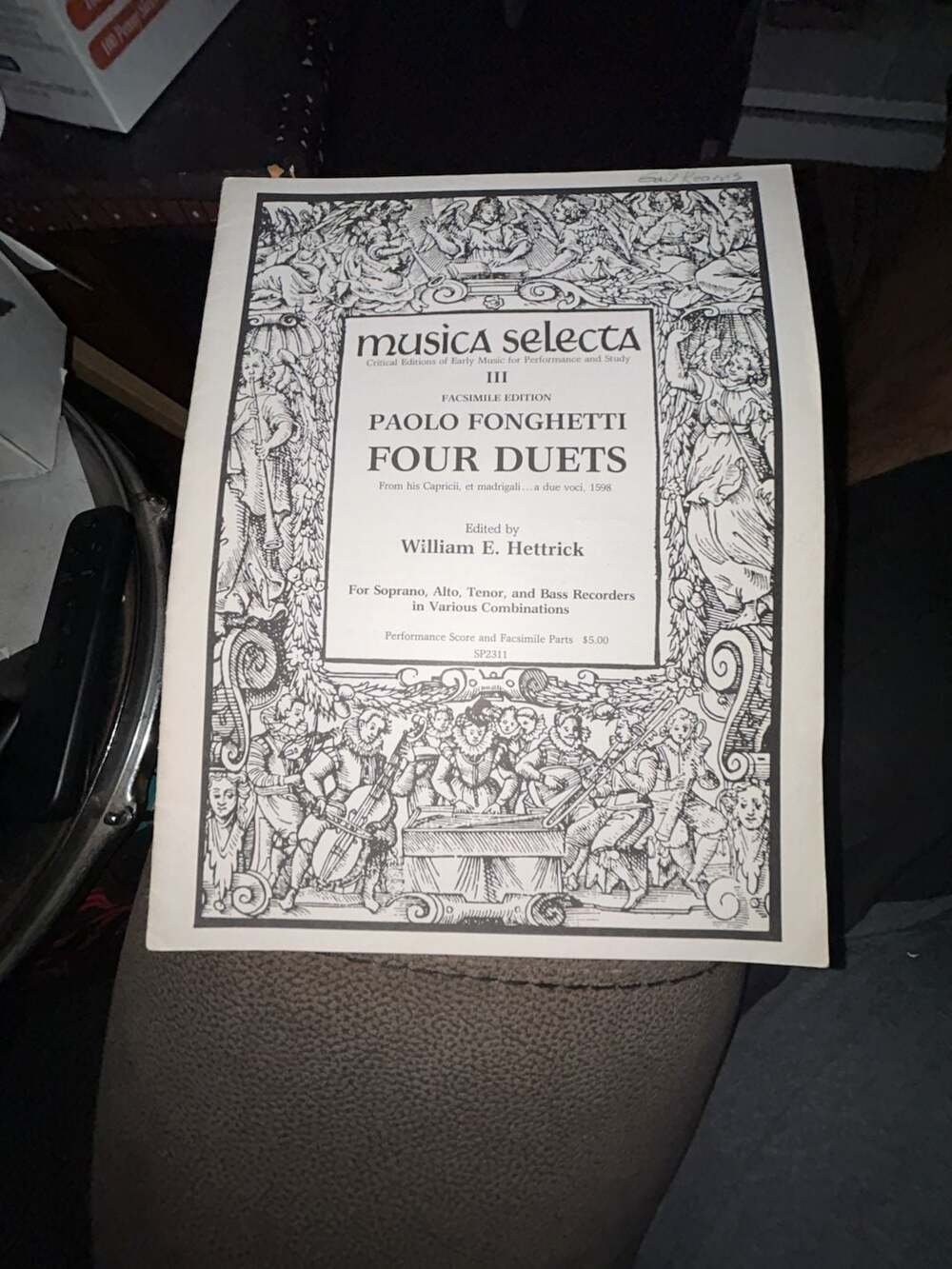 Sweet Pipes Musica Selecta III Paolo Fonghetti Four Duets Sheet Music